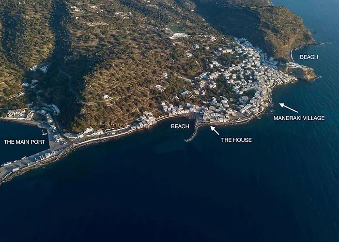 شقة Casa Del Mare Sea View House Up To 6 Guests Mandrákion