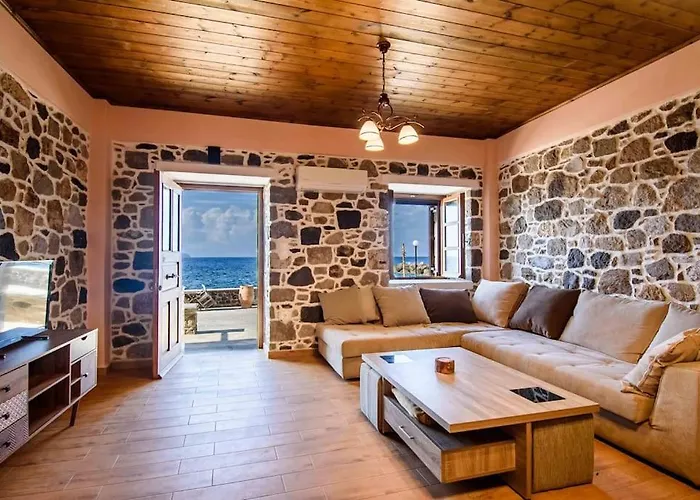 Casa Del Mare Sea View House Up To 6 Guests شقة Mandrákion